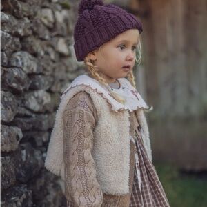 Cynthia Rowley | Toddler Girls Shearling Sherpa Vest